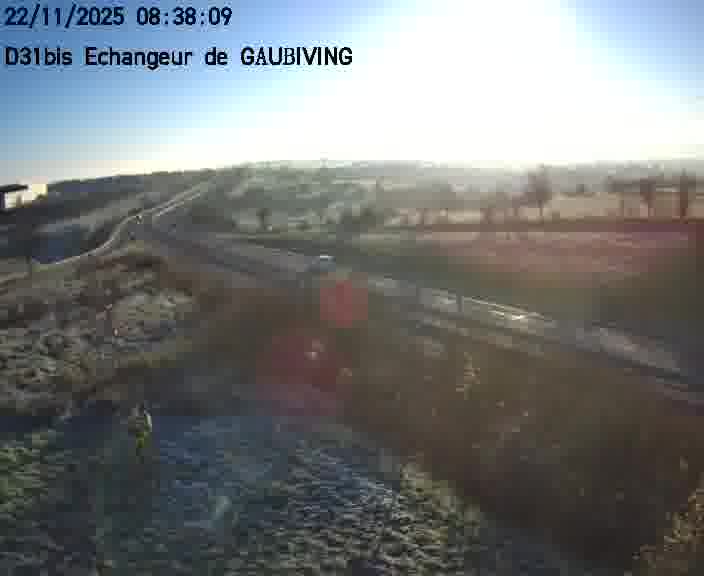 <h2>Dispositif d’observation sur D31bis (France) à Gaubiving, en direction de Sarreguemines, offrant une visualisation fiable des conditions de circulation.</h2>