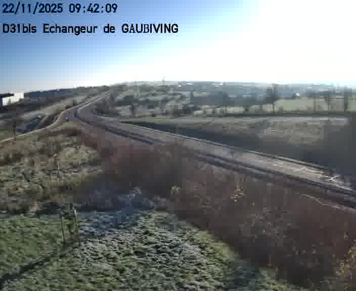 <h2>Dispositif d’observation sur D31bis (France) à Gaubiving, en direction de Sarreguemines, offrant une visualisation fiable des conditions de circulation.</h2>