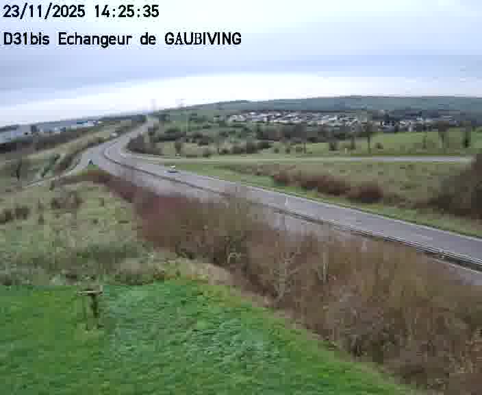 <h2>Dispositif d’observation sur D31bis (France) à Gaubiving, en direction de Sarreguemines, offrant une visualisation fiable des conditions de circulation.</h2>