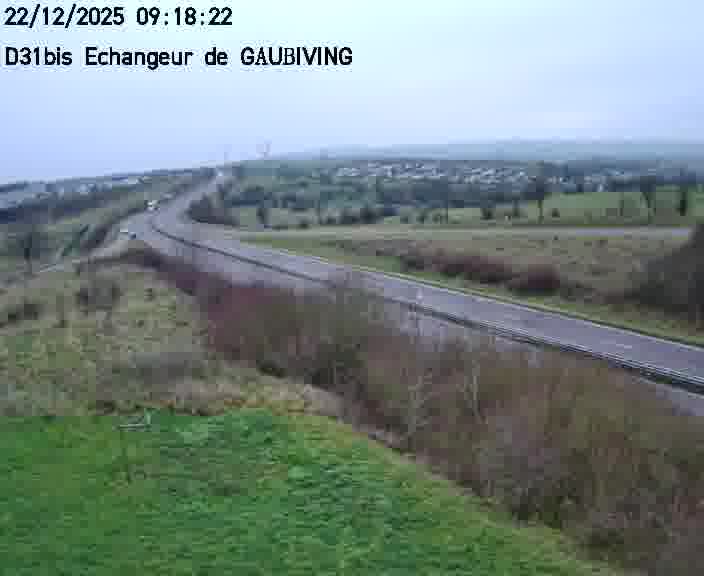 <h2>Dispositif d’observation sur D31bis (France) à Gaubiving, en direction de Sarreguemines, offrant une visualisation fiable des conditions de circulation.</h2>