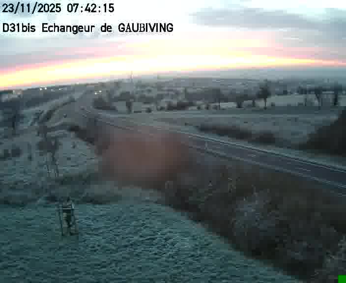 <h2>Dispositif d’observation sur D31bis (France) à Gaubiving, en direction de Sarreguemines, offrant une visualisation fiable des conditions de circulation.</h2>