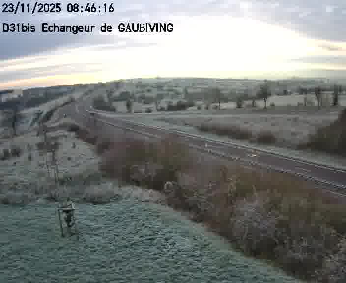 <h2>Dispositif d’observation sur D31bis (France) à Gaubiving, en direction de Sarreguemines, offrant une visualisation fiable des conditions de circulation.</h2>