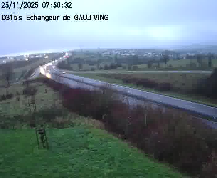 <h2>Dispositif d’observation sur D31bis (France) à Gaubiving, en direction de Sarreguemines, offrant une visualisation fiable des conditions de circulation.</h2>