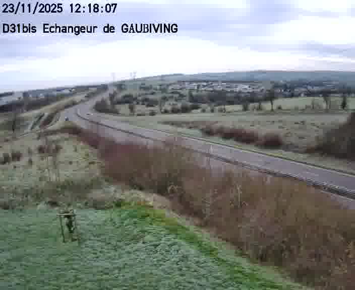 <h2>Dispositif d’observation sur D31bis (France) à Gaubiving, en direction de Sarreguemines, offrant une visualisation fiable des conditions de circulation.</h2>