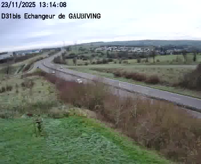 <h2>Dispositif d’observation sur D31bis (France) à Gaubiving, en direction de Sarreguemines, offrant une visualisation fiable des conditions de circulation.</h2>
