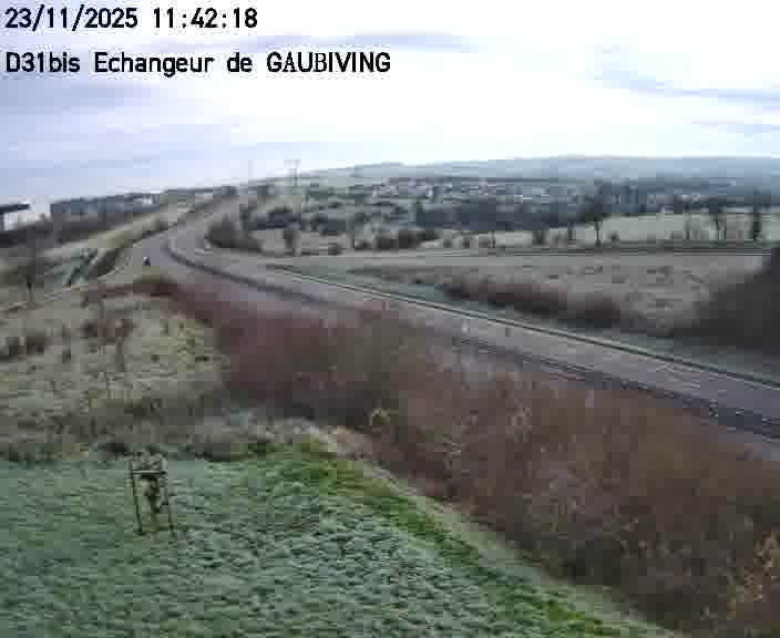 <h2>Dispositif d’observation sur D31bis (France) à Gaubiving, en direction de Sarreguemines, offrant une visualisation fiable des conditions de circulation.</h2>
