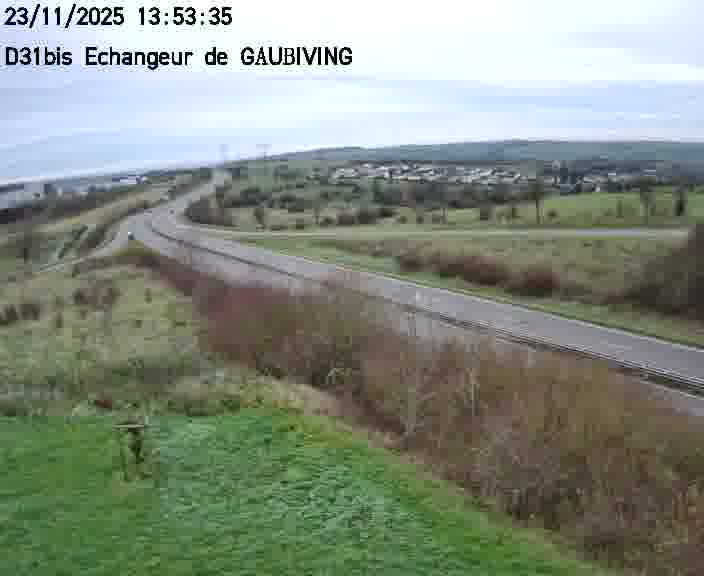 <h2>Dispositif d’observation sur D31bis (France) à Gaubiving, en direction de Sarreguemines, offrant une visualisation fiable des conditions de circulation.</h2>