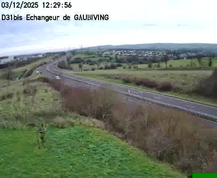 <h2>Dispositif d’observation sur D31bis (France) à Gaubiving, en direction de Sarreguemines, offrant une visualisation fiable des conditions de circulation.</h2>