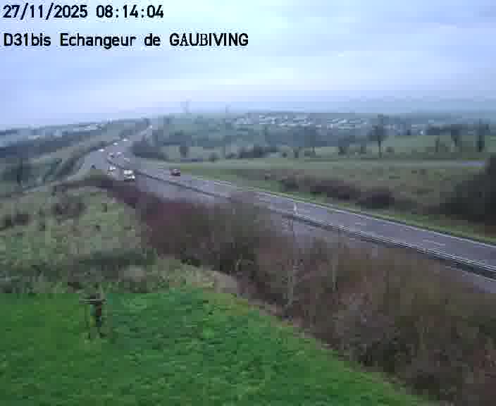<h2>Dispositif d’observation sur D31bis (France) à Gaubiving, en direction de Sarreguemines, offrant une visualisation fiable des conditions de circulation.</h2>