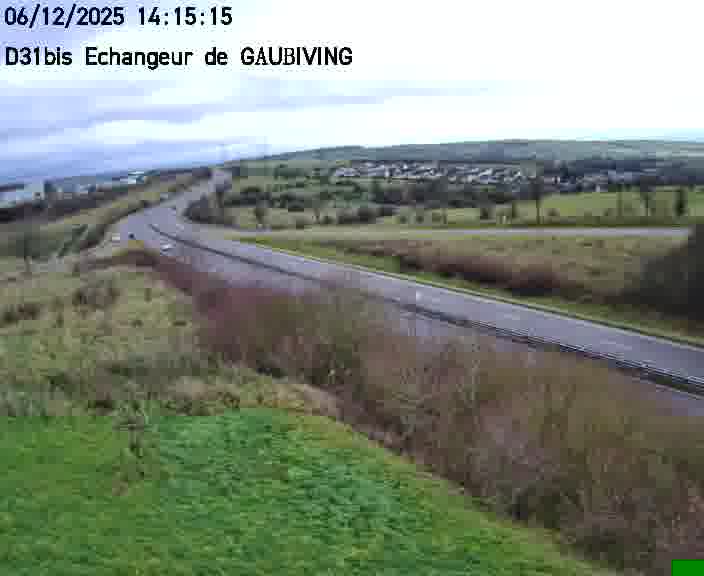 <h2>Dispositif d’observation sur D31bis (France) à Gaubiving, en direction de Sarreguemines, offrant une visualisation fiable des conditions de circulation.</h2>