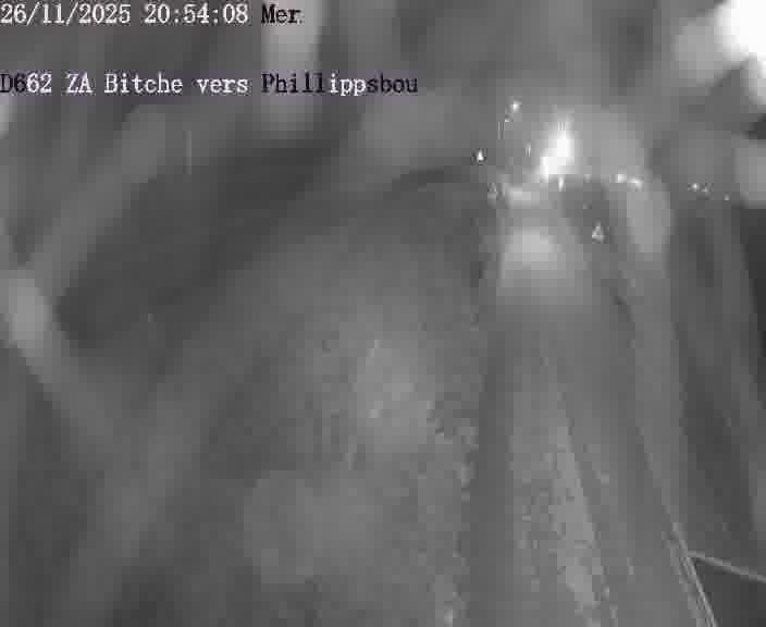 <h2>Caméra de trafic sur D662 (France) à Bitche, orientée vers Phillippsbourg, permettant d’évaluer fluidité, incidents et densité automobile.</h2>
