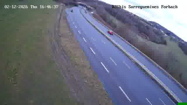 <h2>Caméra routière située sur D31bis (France) à Oeting, orientée vers Forbach, surveillant en continu la circulation locale et régionale.</h2>