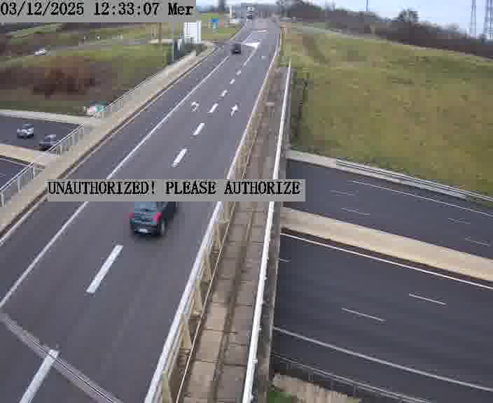 <h2>Caméra de trafic sur D1 (France) à Argancy, orientée vers Thionville, permettant d’évaluer fluidité, incidents et densité automobile.</h2>