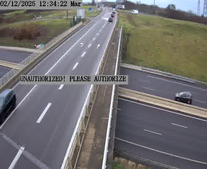 <h2>Caméra de trafic sur D1 (France) à Argancy, orientée vers Thionville, permettant d’évaluer fluidité, incidents et densité automobile.</h2>