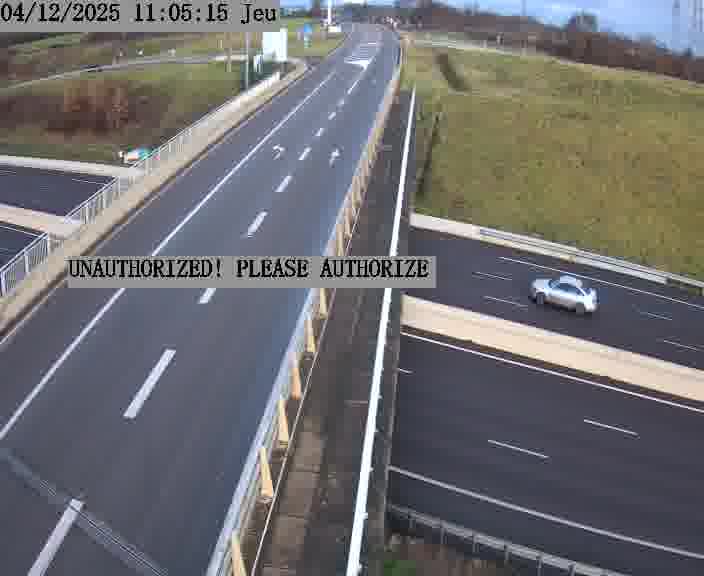 <h2>Caméra de trafic sur D1 (France) à Argancy, orientée vers Thionville, permettant d’évaluer fluidité, incidents et densité automobile.</h2>