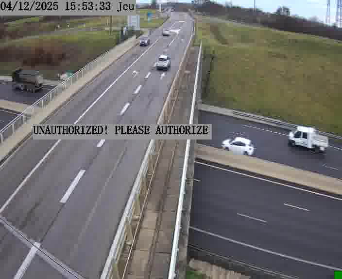 <h2>Caméra de trafic sur D1 (France) à Argancy, orientée vers Thionville, permettant d’évaluer fluidité, incidents et densité automobile.</h2>