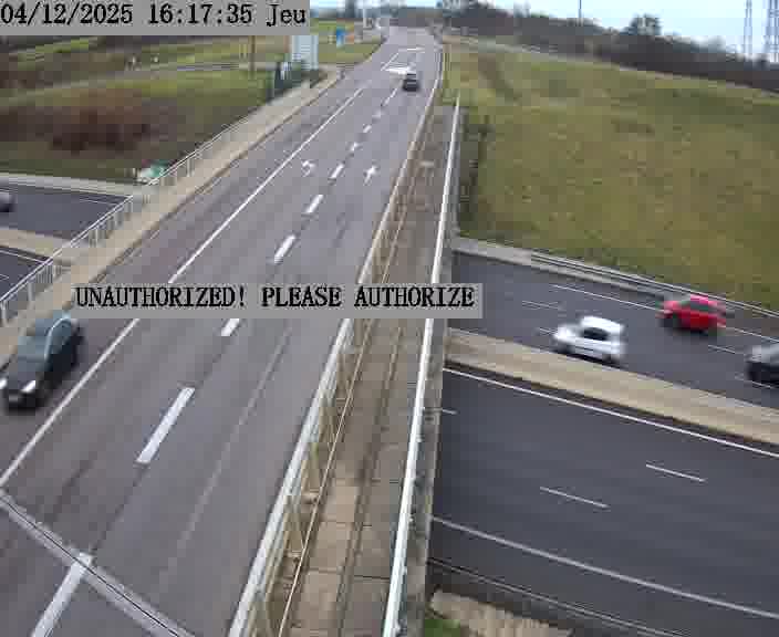 <h2>Caméra de trafic sur D1 (France) à Argancy, orientée vers Thionville, permettant d’évaluer fluidité, incidents et densité automobile.</h2>