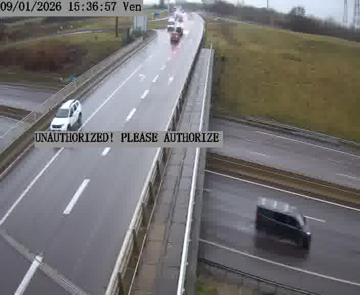 Caméra de trafic sur D1 (France) à Argancy, orientée vers Thionville, permettant d’évaluer fluidité, incidents et densité automobile.