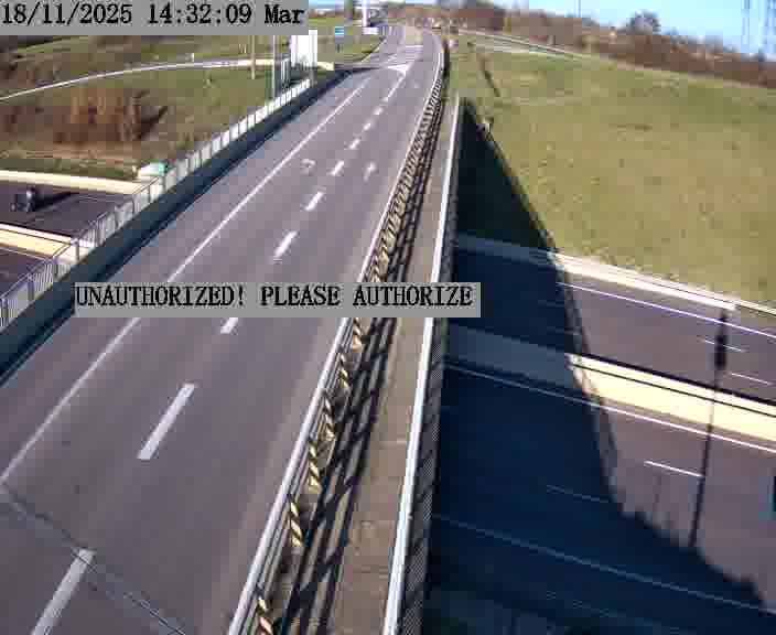 <h2>Caméra de trafic sur D1 (France) à Argancy, orientée vers Thionville, permettant d’évaluer fluidité, incidents et densité automobile.</h2>