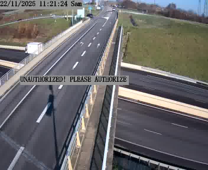 <h2>Caméra de trafic sur D1 (France) à Argancy, orientée vers Thionville, permettant d’évaluer fluidité, incidents et densité automobile.</h2>