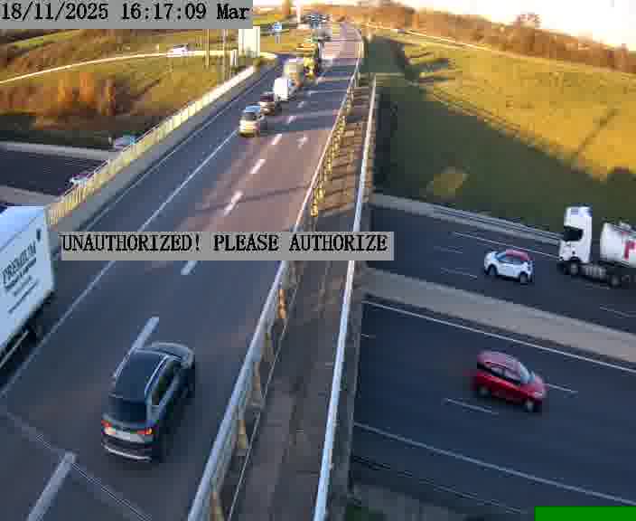 <h2>Caméra de trafic sur D1 (France) à Argancy, orientée vers Thionville, permettant d’évaluer fluidité, incidents et densité automobile.</h2>