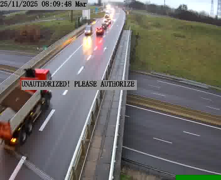 <h2>Caméra de trafic sur D1 (France) à Argancy, orientée vers Thionville, permettant d’évaluer fluidité, incidents et densité automobile.</h2>