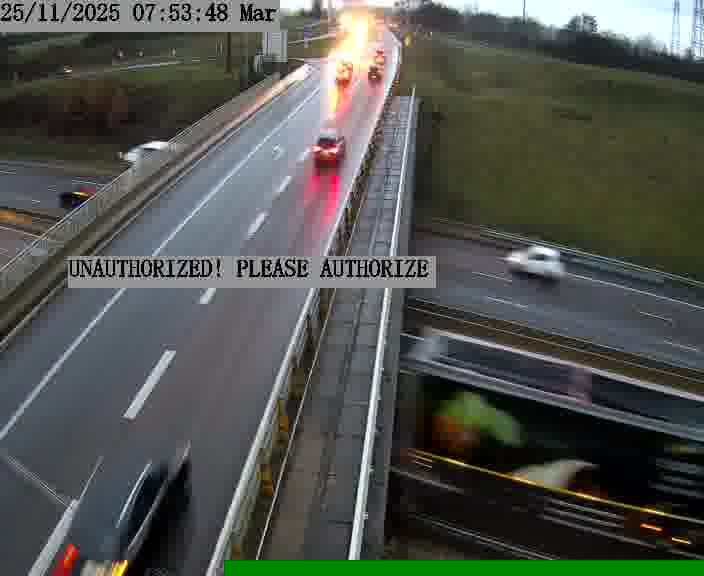 <h2>Caméra de trafic sur D1 (France) à Argancy, orientée vers Thionville, permettant d’évaluer fluidité, incidents et densité automobile.</h2>