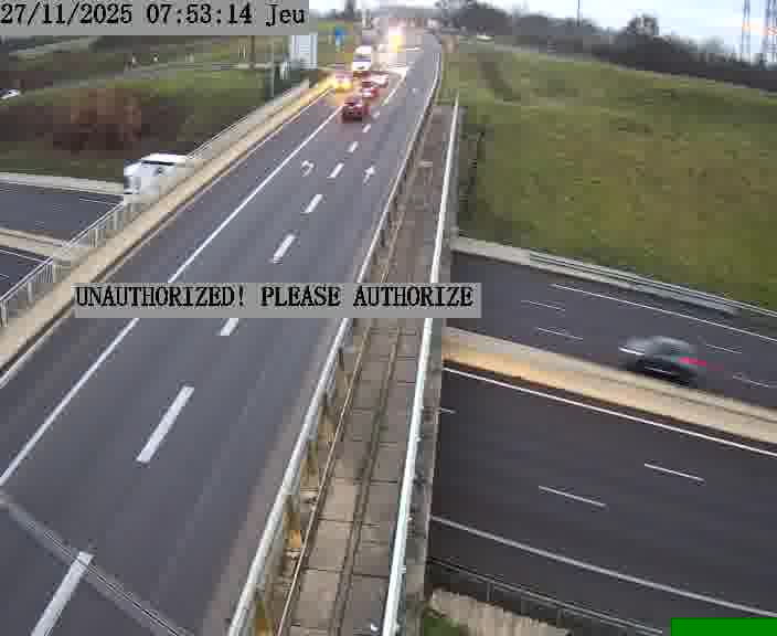 <h2>Caméra de trafic sur D1 (France) à Argancy, orientée vers Thionville, permettant d’évaluer fluidité, incidents et densité automobile.</h2>