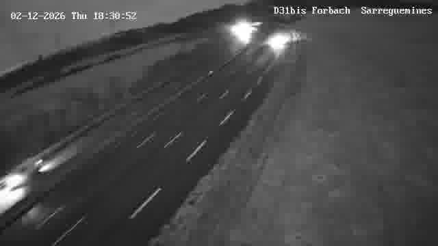 Webcam installée le long de D31bis (France) à Oeting, pointée vers Sarreguemines, utile pour suivre précisément les conditions de trafic.