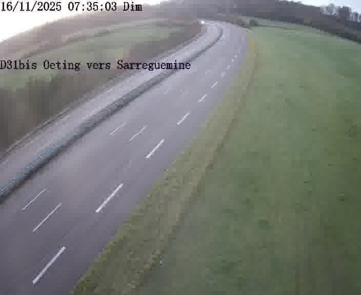 <h2>Webcam installée le long de D31bis (France) à Oeting, pointée vers Sarreguemines, utile pour suivre précisément les conditions de trafic.</h2>