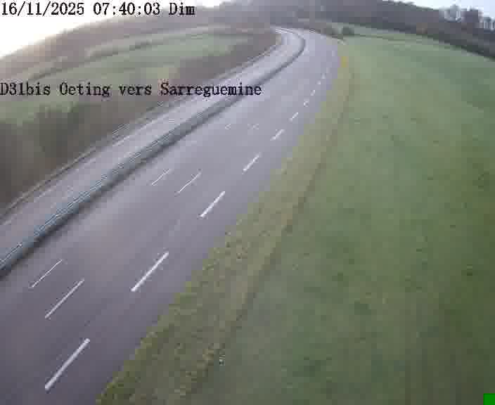 <h2>Webcam installée le long de D31bis (France) à Oeting, pointée vers Sarreguemines, utile pour suivre précisément les conditions de trafic.</h2>