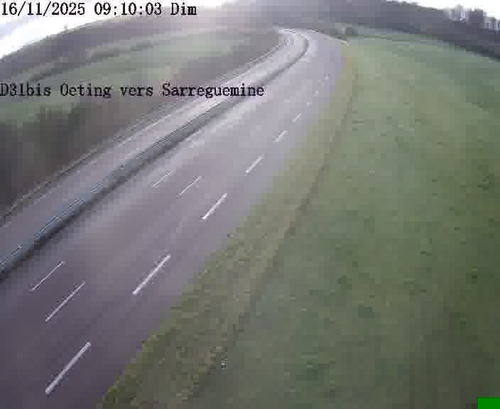 <h2>Webcam installée le long de D31bis (France) à Oeting, pointée vers Sarreguemines, utile pour suivre précisément les conditions de trafic.</h2>