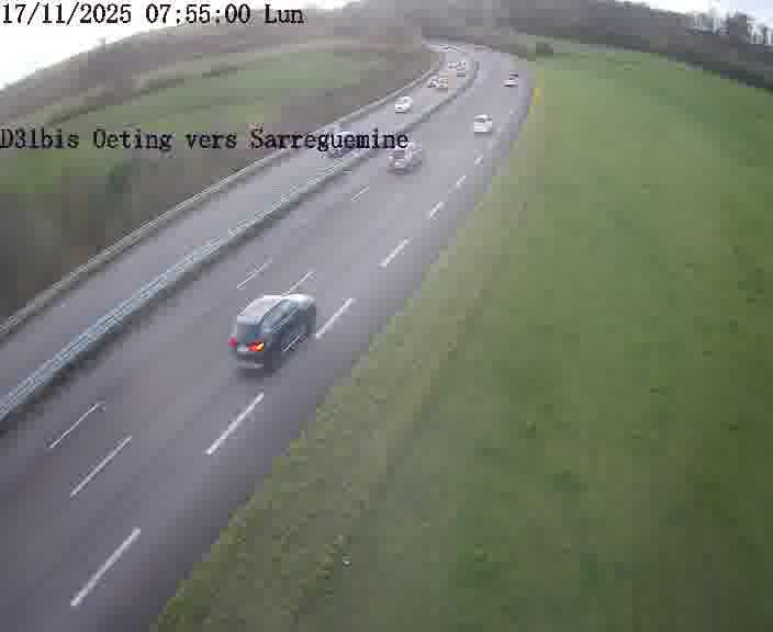<h2>Webcam installée le long de D31bis (France) à Oeting, pointée vers Sarreguemines, utile pour suivre précisément les conditions de trafic.</h2>