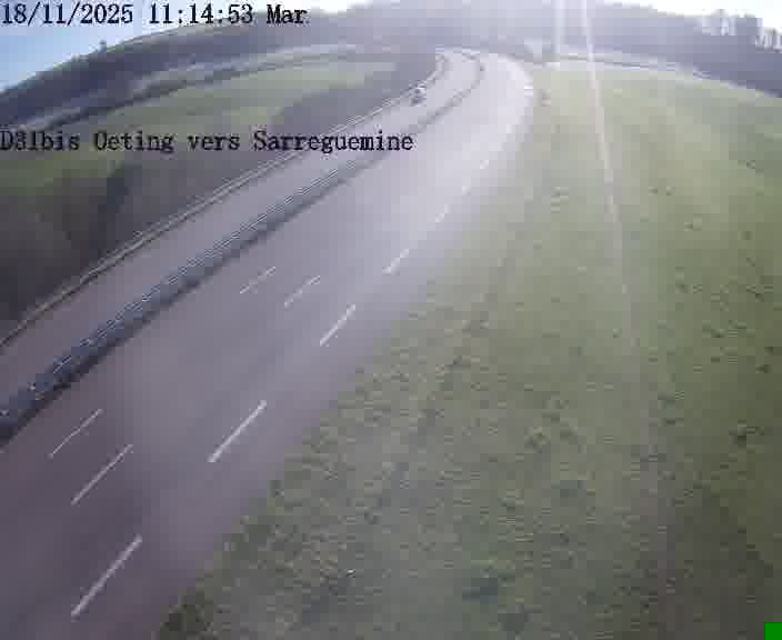 <h2>Webcam installée le long de D31bis (France) à Oeting, pointée vers Sarreguemines, utile pour suivre précisément les conditions de trafic.</h2>
