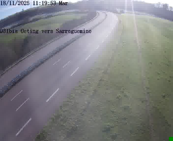 <h2>Webcam installée le long de D31bis (France) à Oeting, pointée vers Sarreguemines, utile pour suivre précisément les conditions de trafic.</h2>