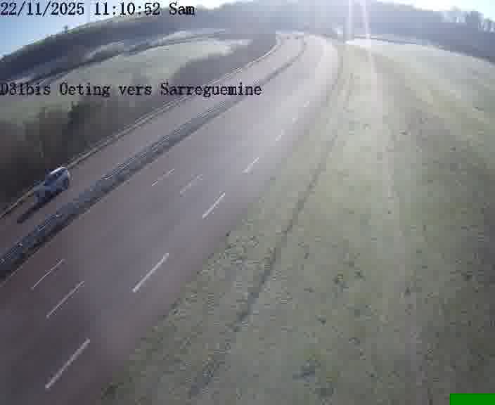<h2>Webcam installée le long de D31bis (France) à Oeting, pointée vers Sarreguemines, utile pour suivre précisément les conditions de trafic.</h2>