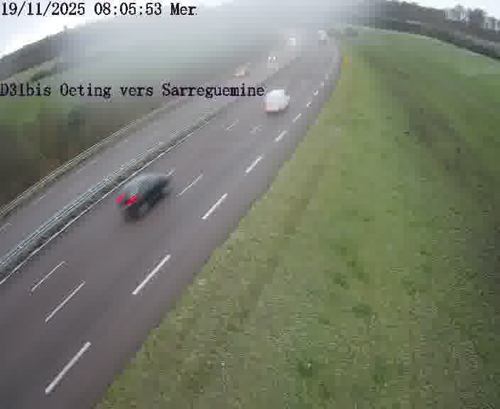 <h2>Webcam installée le long de D31bis (France) à Oeting, pointée vers Sarreguemines, utile pour suivre précisément les conditions de trafic.</h2>