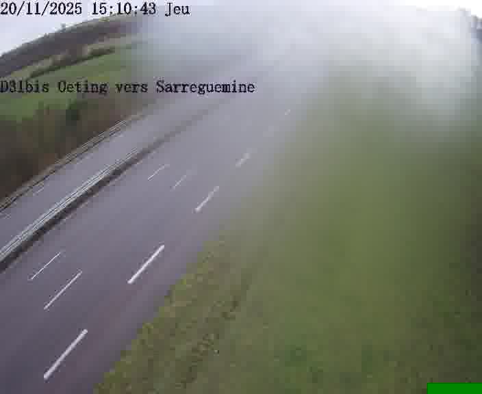 <h2>Webcam installée le long de D31bis (France) à Oeting, pointée vers Sarreguemines, utile pour suivre précisément les conditions de trafic.</h2>