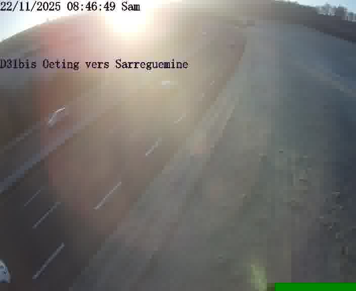 <h2>Webcam installée le long de D31bis (France) à Oeting, pointée vers Sarreguemines, utile pour suivre précisément les conditions de trafic.</h2>
