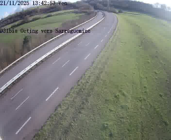 <h2>Webcam installée le long de D31bis (France) à Oeting, pointée vers Sarreguemines, utile pour suivre précisément les conditions de trafic.</h2>