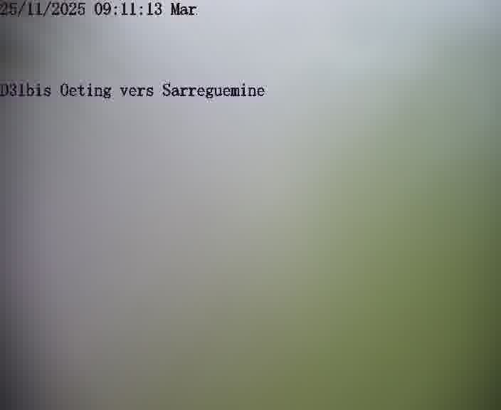 <h2>Webcam installée le long de D31bis (France) à Oeting, pointée vers Sarreguemines, utile pour suivre précisément les conditions de trafic.</h2>
