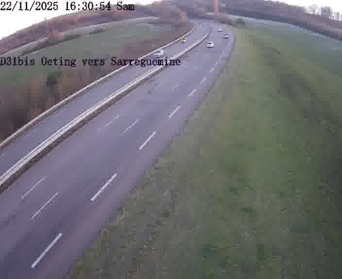 <h2>Webcam installée le long de D31bis (France) à Oeting, pointée vers Sarreguemines, utile pour suivre précisément les conditions de trafic.</h2>