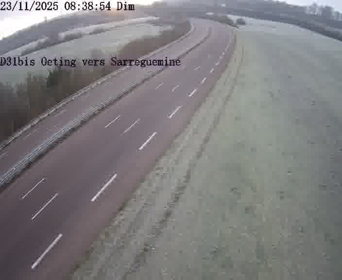 <h2>Webcam installée le long de D31bis (France) à Oeting, pointée vers Sarreguemines, utile pour suivre précisément les conditions de trafic.</h2>
