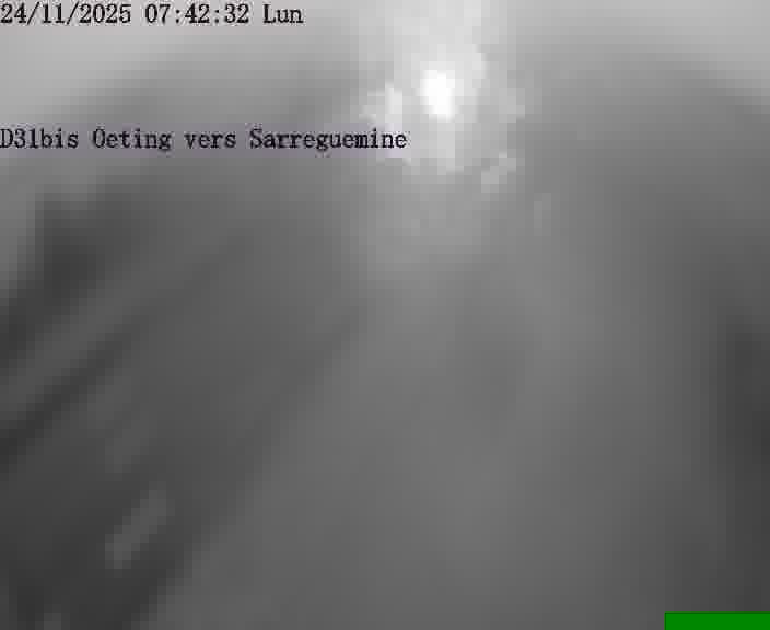 <h2>Webcam installée le long de D31bis (France) à Oeting, pointée vers Sarreguemines, utile pour suivre précisément les conditions de trafic.</h2>