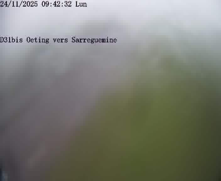 <h2>Webcam installée le long de D31bis (France) à Oeting, pointée vers Sarreguemines, utile pour suivre précisément les conditions de trafic.</h2>