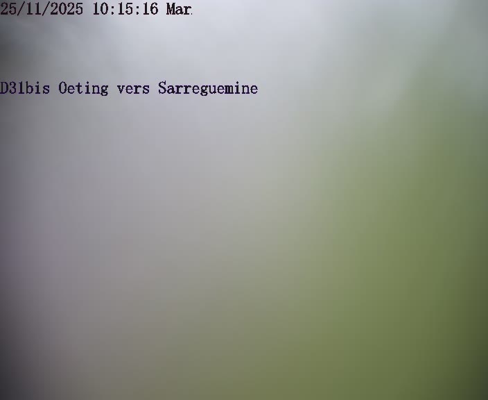 <h2>Webcam installée le long de D31bis (France) à Oeting, pointée vers Sarreguemines, utile pour suivre précisément les conditions de trafic.</h2>