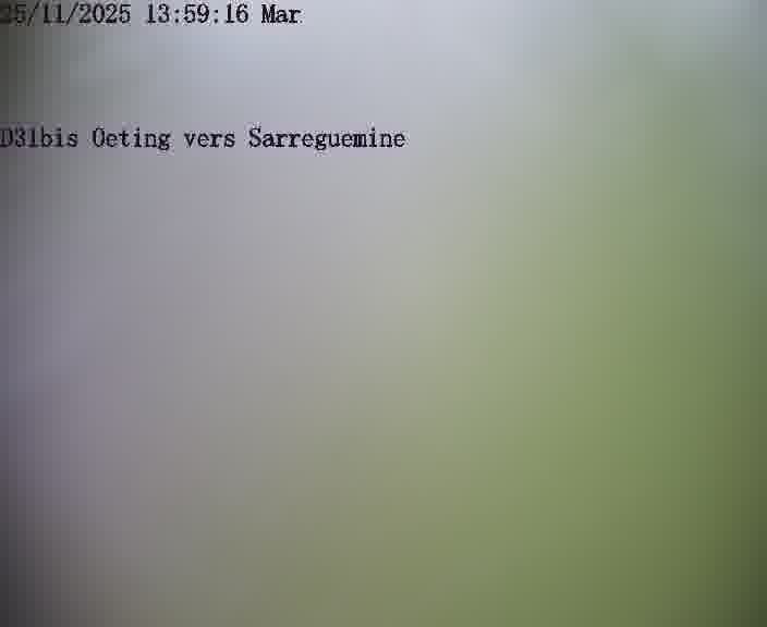 <h2>Webcam installée le long de D31bis (France) à Oeting, pointée vers Sarreguemines, utile pour suivre précisément les conditions de trafic.</h2>
