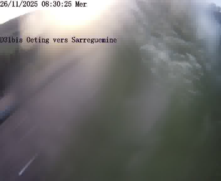 <h2>Webcam installée le long de D31bis (France) à Oeting, pointée vers Sarreguemines, utile pour suivre précisément les conditions de trafic.</h2>