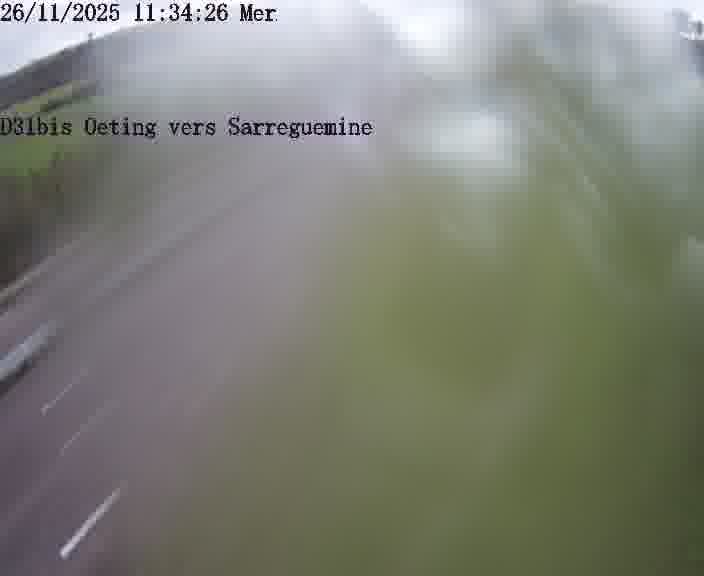 <h2>Webcam installée le long de D31bis (France) à Oeting, pointée vers Sarreguemines, utile pour suivre précisément les conditions de trafic.</h2>