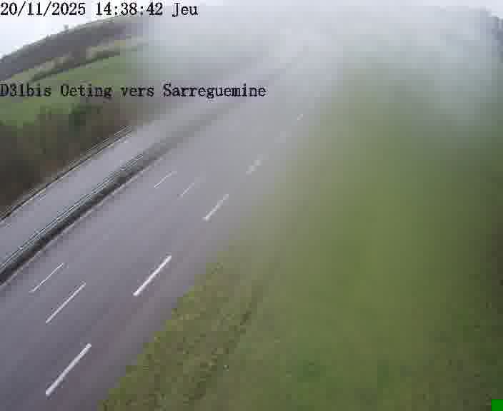 <h2>Webcam installée le long de D31bis (France) à Oeting, pointée vers Sarreguemines, utile pour suivre précisément les conditions de trafic.</h2>